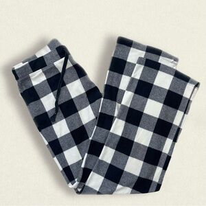 black and white pajama pants